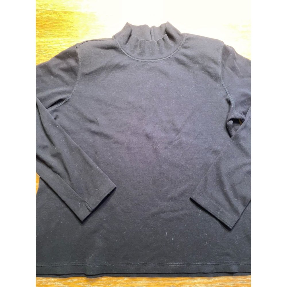 White Stag Black Mockneck Long Sleeve-XL (16-18)